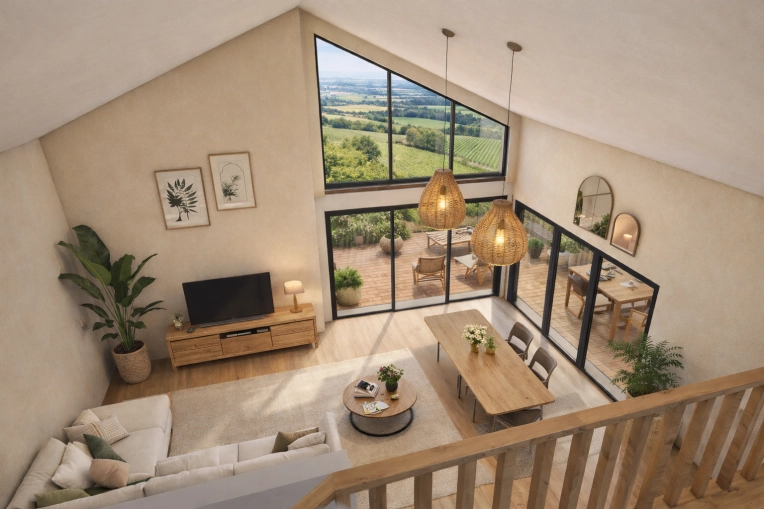 Home, Bohemian, Contemporary, Consultation Visit, Full Project, Home Staging, Energy renovation, 3D ambiance, Plan, Renovation