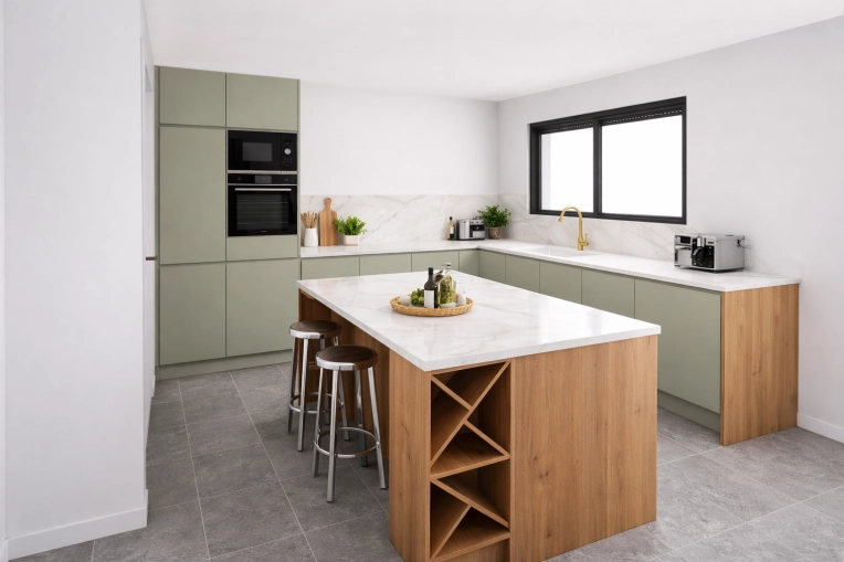 Industrial, Rustic, Bohemian, Contemporary, Kitchen, Consultation Visit, Full Project, Home Staging, Creation of exclusive furniture, 3D ambiance, Plan