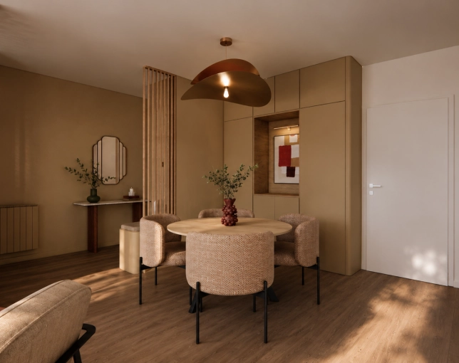 Contemporary, Chic, Dining room