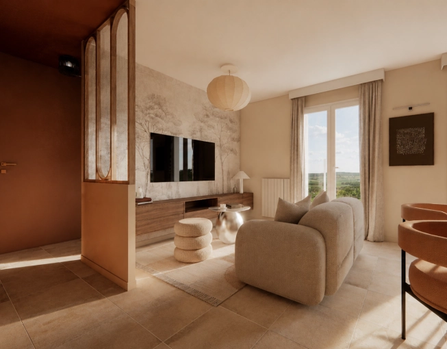 Contemporary, Flats / Apartments, Chic
