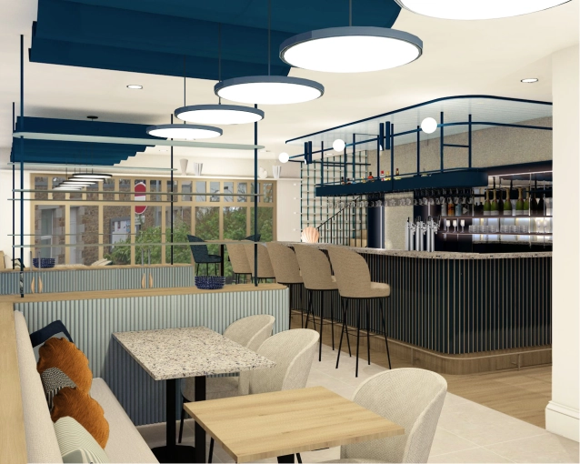 Restaurant, Chic, Consultation Visit, Creation of exclusive furniture, Shopping list, 3D ambiance, Plan, Renovation