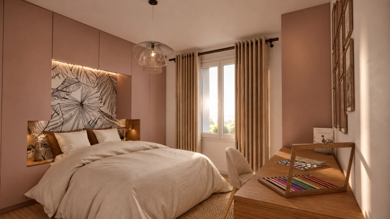 Minimalist, Room, Nature, Full Project, Creation of exclusive furniture, 3D ambiance, Plan, Renovation