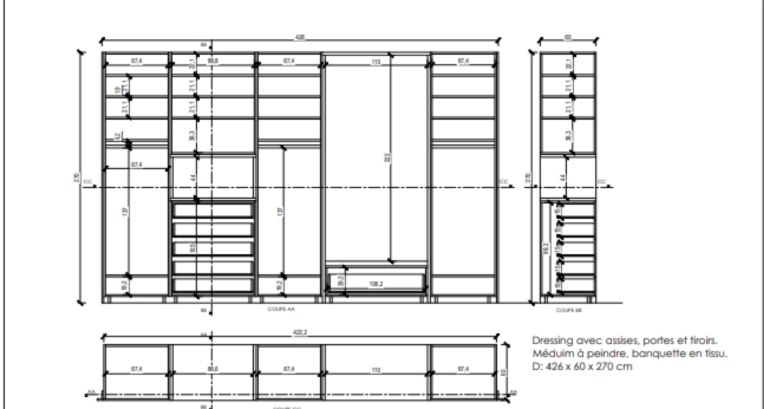 Minimalist, Chic, Dressing, Creation of exclusive furniture