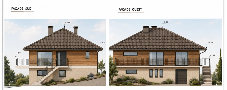 Home, Contemporary, Nature, Consultation Visit, Full Project, Remote Coaching, Creation of exclusive furniture, Shopping list, 3D ambiance, Plan, Renovation