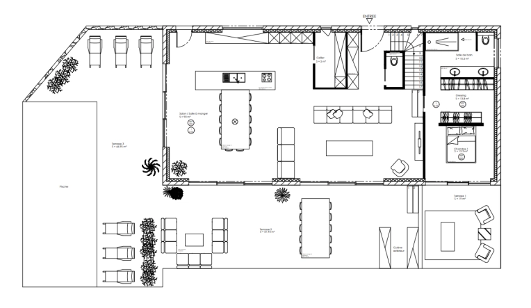 Home, Bohemian, Scandinavian, Full Project, Remote Coaching, Creation of exclusive furniture, Shopping list, 3D ambiance, Plan