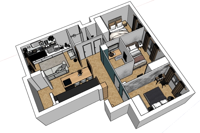Flats / Apartments, Consultation Visit, Full Project, Home Staging, Plan, Renovation