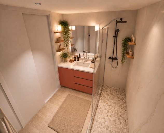 Contemporary, Bathroom, Chic, Renovation