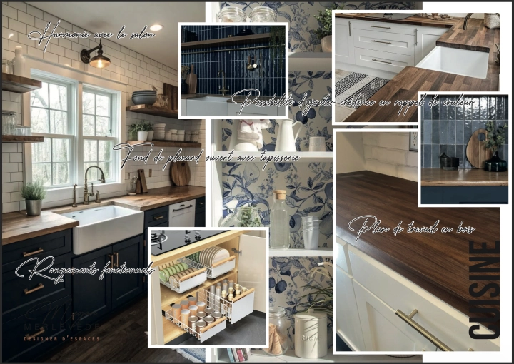 Vintage, Kitchen, Shopping list, 3D ambiance, Renovation