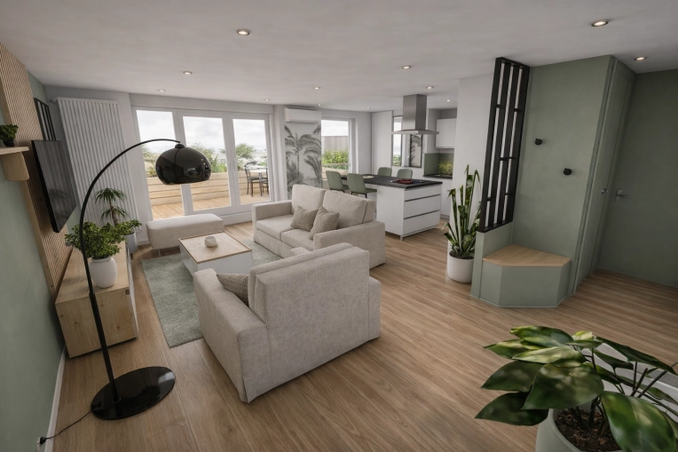 Minimalist, Contemporary, Flats / Apartments, Nature, Renovation