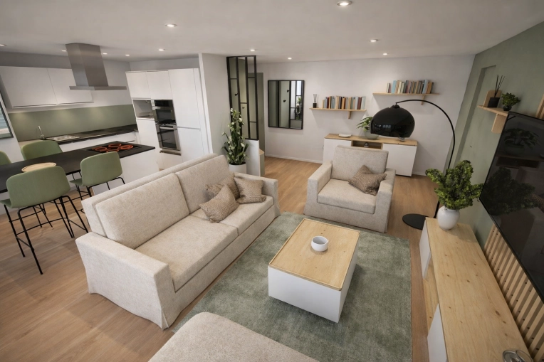 Minimalist, Contemporary, Flats / Apartments, Nature, Renovation