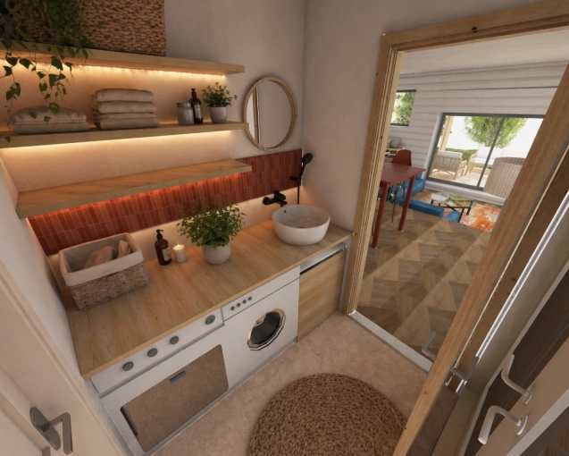 Home, Rustic, Scandinavian, Full Project