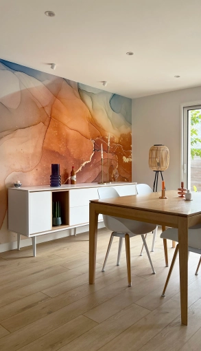 Contemporary, Chic, Dining room, Full Project, Renovation