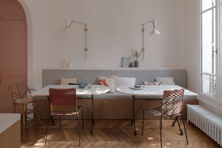 Bohemian, Chic, Dining room, Full Project
