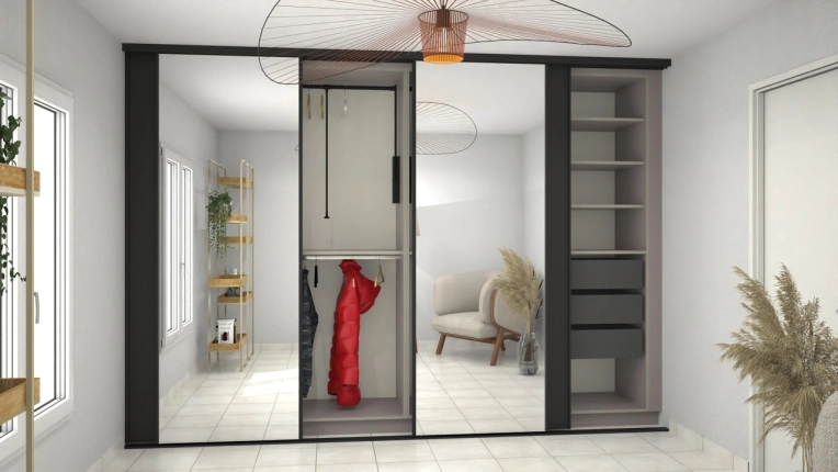 Dressing, 3D ambiance, Plan