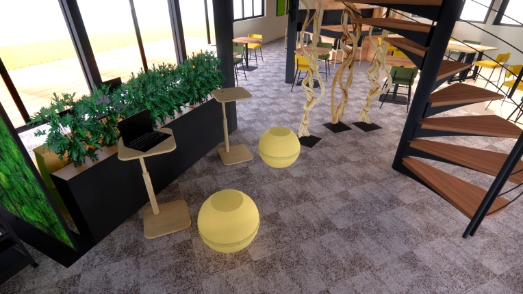 Industriel, Contemporain, Bâtiment professionnel, Nature, Visite conseil, Projet complet, Coach shopping, Rénovation énergétique, Liste shopping, 3D d'ambiance, Plan, Rénovation