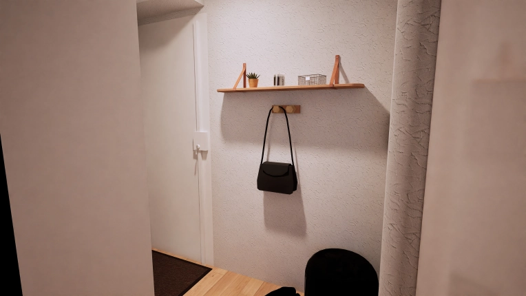 Minimalist, Flats / Apartments, 3D ambiance, Plan