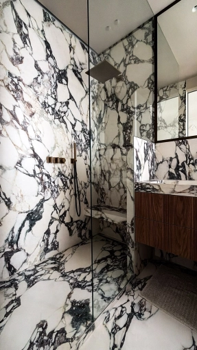 Contemporary, Bathroom, Chic, Full Project