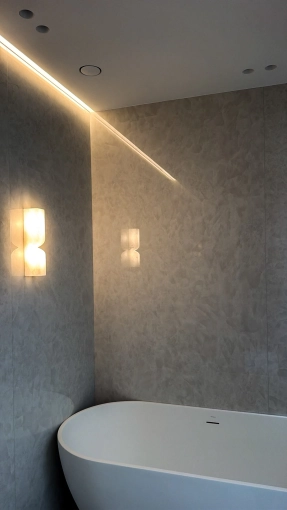 Contemporary, Bathroom, Chic, Full Project