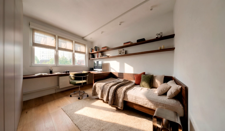 Contemporary, Room, Chic, Full Project