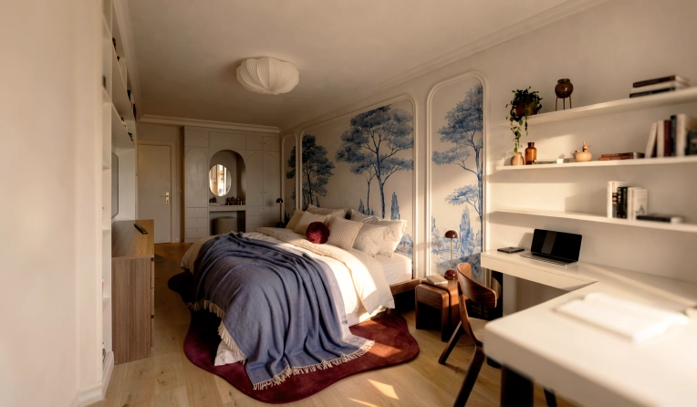 Contemporary, Room, Chic, Full Project
