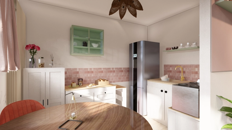 Industrial, Bohemian, Minimalist, Kitchen