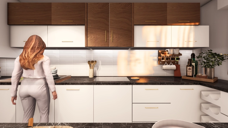 Bohemian, Contemporary, Kitchen, Chic