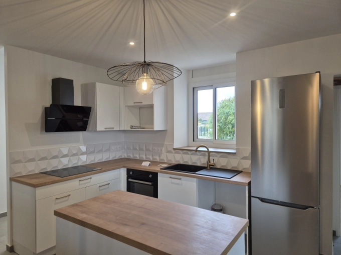 Contemporary, Vintage, Kitchen, Chic, Full Project, Energy renovation, 3D ambiance, Plan, Renovation