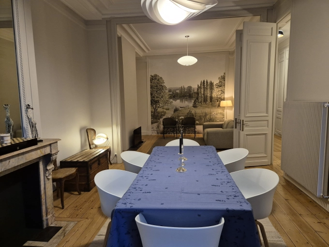 Vintage, Chic, Dining room, Full Project, 3D ambiance, Plan, Renovation