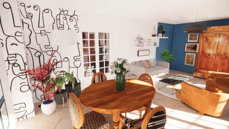 Maison individuelle, Rustique, Contemporain