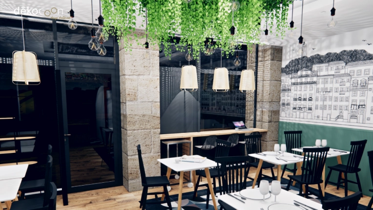 Industriel, Contemporain, Restaurant, Vintage
