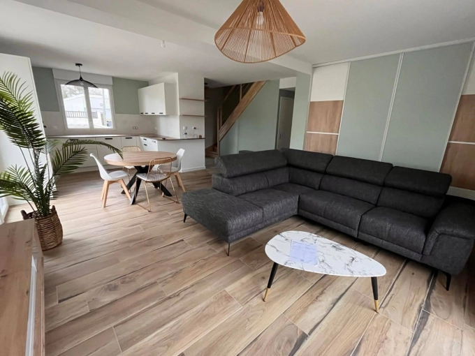 Industriel, Maison individuelle, Scandinave, Chic, Salon / séjour
