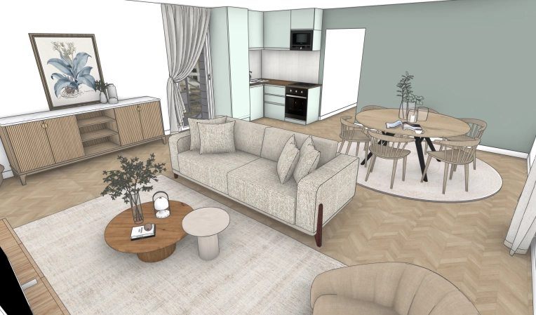 Flats / Apartments, Nature, Full Project, 3D ambiance, Plan, Renovation
