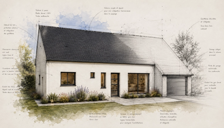 Contemporary, Outdoor/Garden, Chic, Full Project, 3D ambiance, Plan
