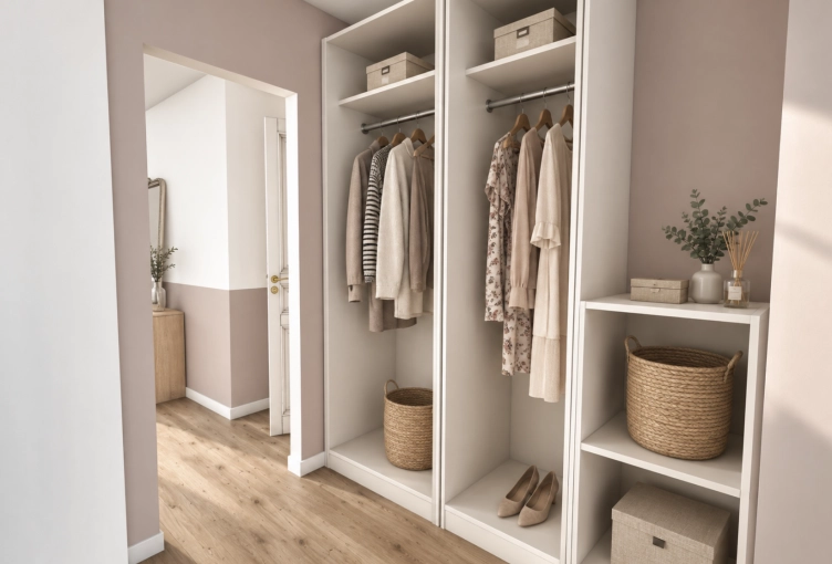 Bohemian, Chic, Dressing, Full Project, 3D ambiance, Plan, Renovation