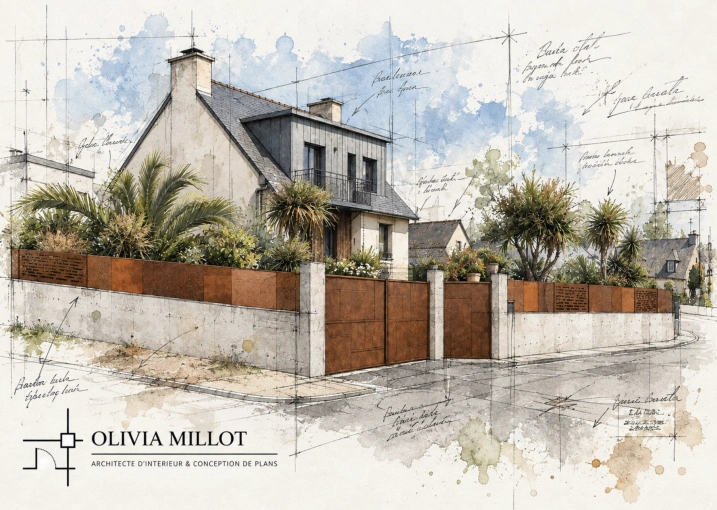 Contemporary, Outdoor/Garden, Chic, Full Project, 3D ambiance, Plan