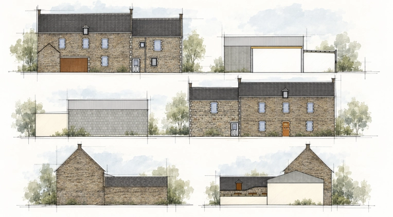 Rustic, Outdoor/Garden, Chic, Full Project, 3D ambiance, Renovation