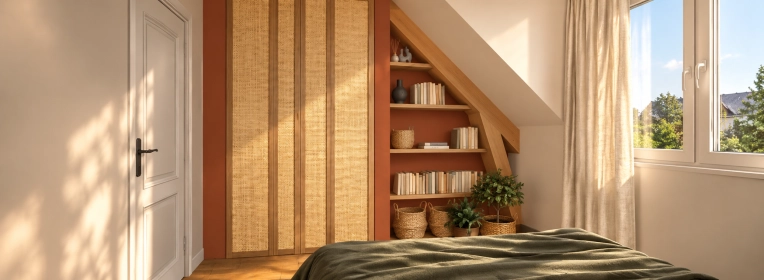 Scandinavian, Room, Dressing, Full Project, Shopping list, 3D ambiance, Renovation