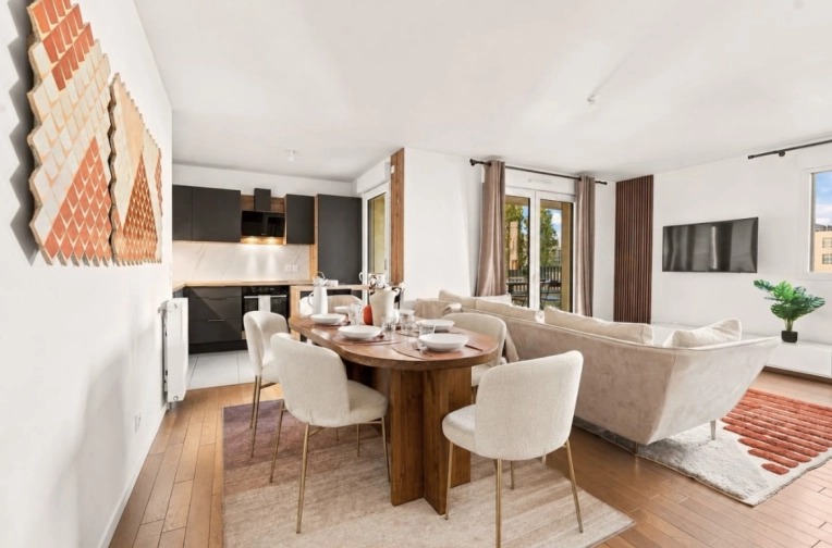 Minimalist, Contemporary, Scandinavian, Flats / Apartments, Living room, Consultation Visit, Full Project, Shopping list, 3D ambiance, Plan