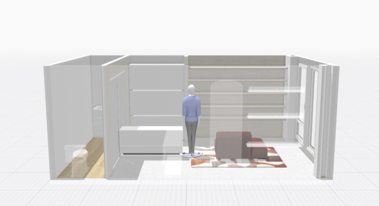 Minimalist, Japanese, Retail / store, Chic, Consultation Visit, Shopping list, 3D ambiance, Plan