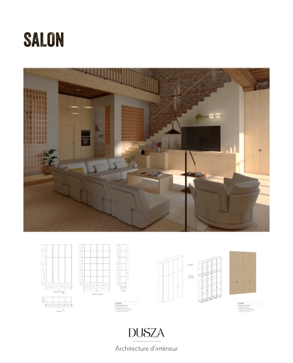 Maison individuelle, Minimaliste, Projet complet, 3D d'ambiance, Rénovation