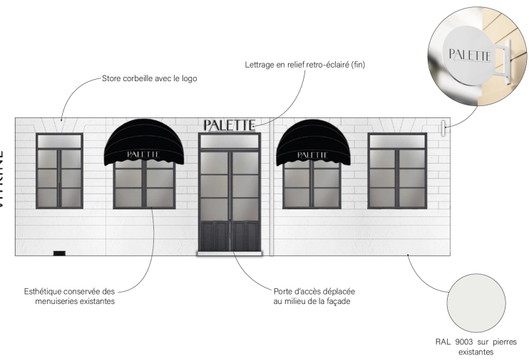 Restaurant, 3D d'ambiance, Plan