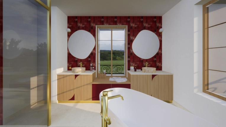 Salle de bain, Projet complet, 3D d'ambiance, Plan, Rénovation