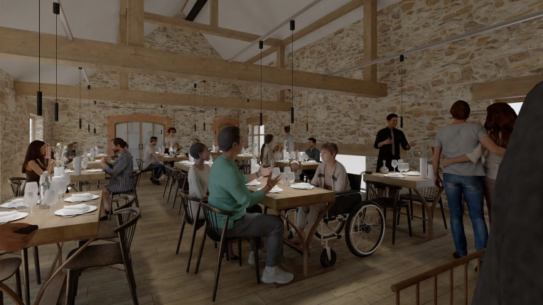 Restaurant, Projet complet, 3D d'ambiance, Plan, Rénovation