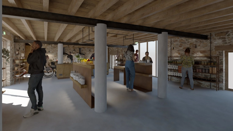 Commerce / magasin, Projet complet, 3D d'ambiance, Plan, Rénovation