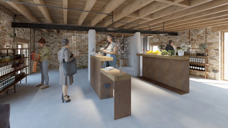 Commerce / magasin, Projet complet, 3D d'ambiance, Plan, Rénovation