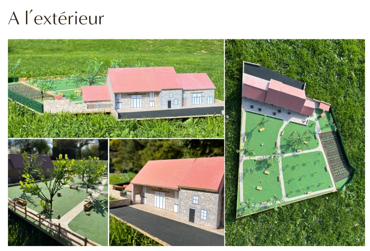 Bâtiment accueillant du public, Projet complet, 3D d'ambiance, Plan