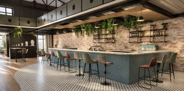 Industrial, Minimalist, Contemporary, Restaurant, Vintage, Consultation Visit, Creation of exclusive furniture, Shopping list, 3D ambiance, Plan, Renovation