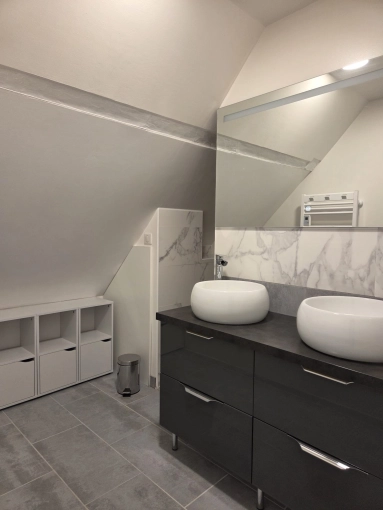 Contemporary, Bathroom, Chic, Full Project, Renovation