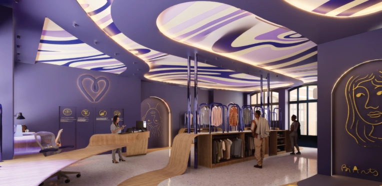Contemporary, Retail / store, Chic, 3D ambiance