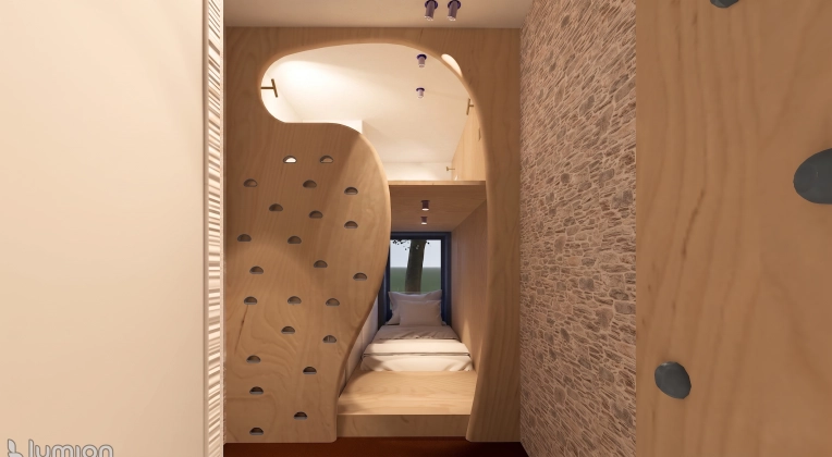 Contemporary, Room, Full Project, 3D ambiance